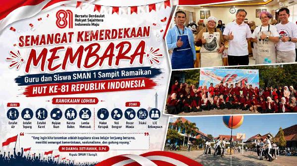 Semangat Kemerdekaan Membara, Guru dan Siswa SMAN 1 Sampit Ramaikan HUT ke-81 RI