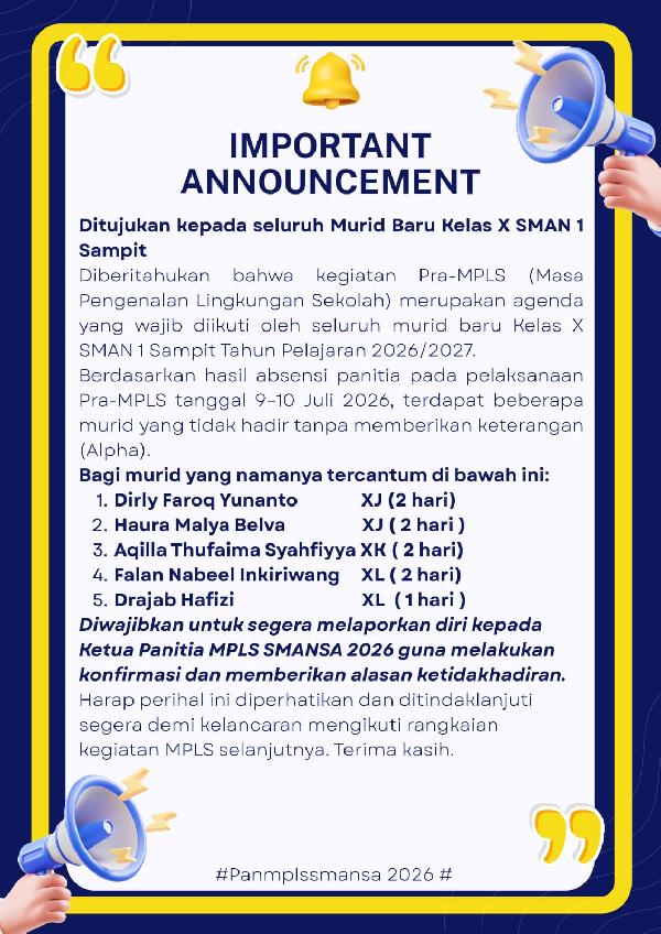 info PENGUMUMAN